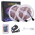 US Direct  12v 40w 24 key Light Strip Set 10m Dual disk Smd 2835 Lamp Beads 300 Lamps With Remote Control Adapter White