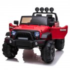 [US Direct] 12v Kids Ride On Electric  Car Remote Control Suv Toy Dual Drive 3 Speeds red