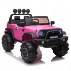 [US Direct] 12v Kids  Ride  On  Electric  Car Remote Control Suv Toy Dual Drive 3 Speeds Pink
