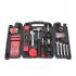  US Direct  136 piece Tool Set Carbon Steel General Household Home Repair Mechanic Hand Tools Kit red