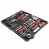  US Direct  148pcs Household Tool Set Hand Tool Kit With Storage Case Auto Repair Tool Set Dorm Room Essentials red