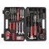  US Direct  148pcs Household Tool Set Hand Tool Kit With Storage Case Auto Repair Tool Set Dorm Room Essentials red
