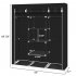  US Direct  150 45 175 Portable Clothes Closet Home Wardrobe Clothes Storage Organizer With Shelves black