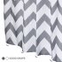  US Direct  155GSM pure polyester wave flower waterproof shower curtain gray 72  72 