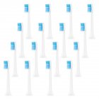  US Direct  16 Pcs set Replacement Toothbrush  Heads Handles Replaceable Heads For Philips Sony Blue and white