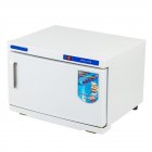[US Direct] 16l Towel Sterilizer Removable Warmer Cabinet Salon Tools (uv+ Heating) For Home Hotel Spa Salon Gymn White