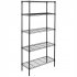  US Direct  180 90 35 Five Layers Metal  Shelf  Rack Without Wheels Storage Rack For Kitchen Laundry Bathroom black