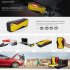 US Direct  18000mah Portable Car Starter Battery Booster With Lcd Screen Emergency Lamp Power Supply Built in Lithium Battery Yellow Black