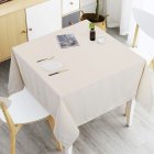 [US Direct] 180GSM Waterproof Toothpick Bar Jacquard Tablecloth Beige_52
