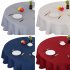  US Direct  180GSM Waterproof Toothpick Bar Bar Jacquard Tablecloth Burgundy 70  round