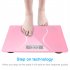 US Direct  180kg 0 1kg Weight Scale Slim Waist Pattern 6mm Tempered Glass 28x28cm Lb kg High Precision Measurements pink