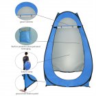  US Direct  180t Camping Tent 1 2 Person Portable Lightweight Foldable High strength Pop up Toilet Shower Tent Shelter blue