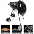 US 18inch Spherical Charcoal Stove Diameter 15cm Cooking Stove Black