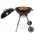  US Direct  18inch Spherical Charcoal Stove Diameter 15cm Cooking Stove  cover Furnace Body  For Camping Hiking Backpacking black