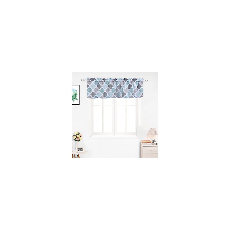 US 1 piece Kitchen Valance Room-Darkening Rod Pocket Window Curtain Valance