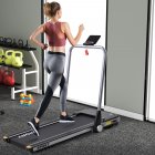 [US Direct] 2.5Hp Horizontally Foldable Electric Treadmill Motorized Running Machine With Bluetooth App,Silver