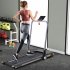  US Direct  2 5Hp Horizontally Foldable Electric Treadmill Motorized Running Machine With Bluetooth App Silver
