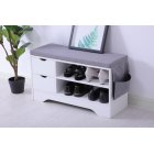 [US Direct] 2-DRAWERS SHOE BENCH