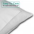  US Direct  2 Pack 800 Thread Count 4  Hems Silky Soft   Durable 100  Egyptian Cotton Pillowcase White