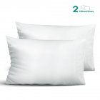  US Direct  2 Pack 800 Thread Count 4  Hems Silky Soft   Durable 100  Egyptian Cotton Pillowcase White