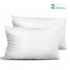  US Direct  2 Pack 800 Thread Count 4  Hems Silky Soft   Durable 100  Egyptian Cotton Pillowcase White Q