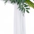  US Direct  2 Pcs Elastic Snow Gauze Chiffon  Curtains For Wedding Arch Swearing Background Photo Photography Outdoor Background Cloth 70x550cm  6 Yards  Wine r