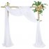  US Direct  2 Pcs Elastic Snow Gauze Chiffon  Curtains For Wedding Arch Swearing Background Photo Photography Outdoor Background Cloth 70x550cm  6 Yards  Wine r