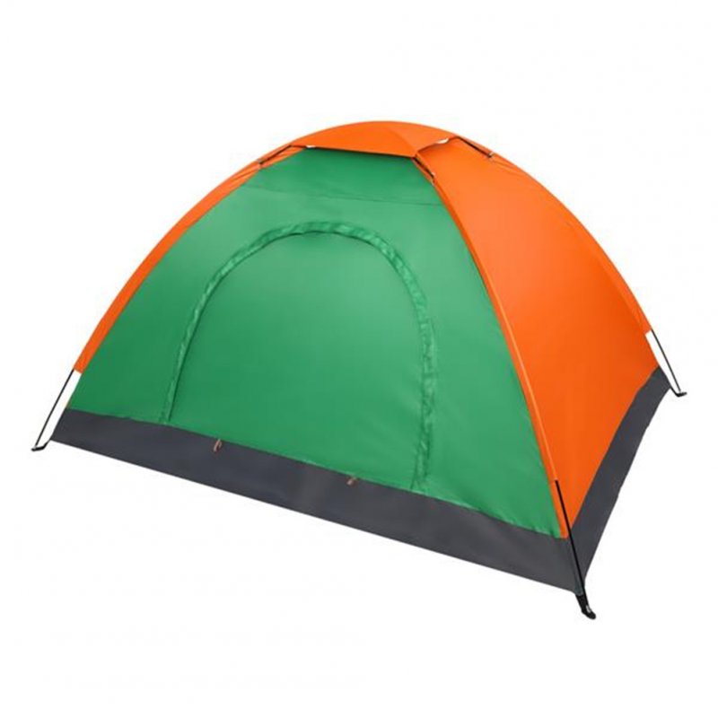 [US Direct] 2 Person Tent Windproof Double Door Single Layer Camping Tent Of Oxford Cloth green