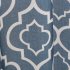  US Direct  2 Pieces Contemporary Moroccan Print Polyester Linen Blend Semi sheet Curtain