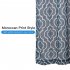  US Direct  2 Pieces Contemporary Moroccan Print Polyester Linen Blend Semi sheet Curtain