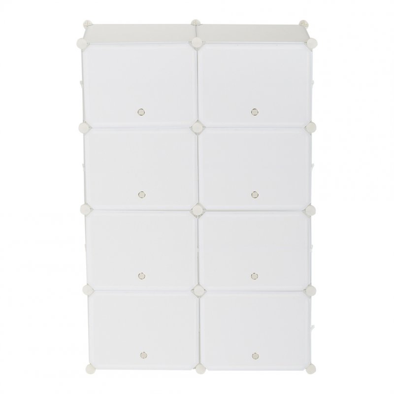 US 2 Rows 7-tier 14 Grids Shoe Rack Organizer 40x30cm Cube Shoe Cabinet