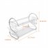  US Direct  2 Tier Metal Dish Drainers Multifunctional S shaped Bowls Dishes Chopsticks Spoons Collection Shelf Racks White
