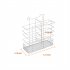  US Direct  2 Tier Metal Dish Drainers Multifunctional S shaped Bowls Dishes Chopsticks Spoons Collection Shelf Racks White