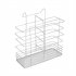  US Direct  2 Tier Metal Dish Drainers Multifunctional S shaped Bowls Dishes Chopsticks Spoons Collection Shelf Racks White