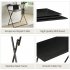  US Direct  2 layer Small Computer  Table With Shelf Folding Table Home Office Furniture Black