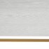 US Direct  2 tier Console Table Multi purpose Space Saving Entry Table With Gold Metal Frame White Panel Top White