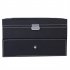  US Direct  20 Compartments Slots Watch Box Organizer Lockable Dual Layers Elegant Wooden Watch Collection Box For Men Women black
