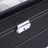  US Direct  20 Compartments Slots Watch Box Organizer Lockable Dual Layers Elegant Wooden Watch Collection Box For Men Women black