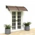  US Direct  200 100 Household Application Door Window Rain  Cover Eaves Canopy Roof Protective Case Brown