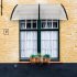  US Direct  200 X 96cm Transparent Awning Household Application Washable Quick Dry High Strength Door Window Canopy black