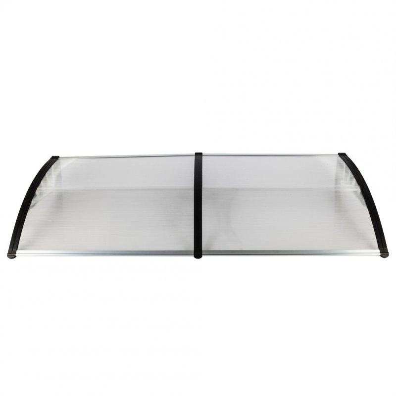 US Transparent Awning Household Washable Quick Dry Canopy 200x96cm Black
