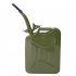  US Direct  20L 0 6mm Fuel Can Portable Steel Oil Can Petrol Diesel Storage Can For Fuels Gasoline    ArmyGreen