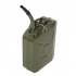  US Direct  20L 0 6mm Fuel Can Portable Steel Oil Can Petrol Diesel Storage Can For Fuels Gasoline    ArmyGreen