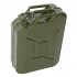  US Direct  20L 0 6mm Fuel Can Portable Steel Oil Can Petrol Diesel Storage Can For Fuels Gasoline    ArmyGreen