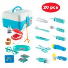[US Direct] 20Pcs/Set Kids Boys Girls Doctors Role Pretend Play Medical Dentist Kit Set Gift Toy Game