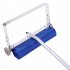  US Direct  20ft 5 Sections Snow Remover Aluminum Frame Cloth Head Roof Snow Remover For Courtyard blue