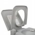  US Direct  20l Flush Toilet With Double Outlet Portable Removable Deodorant Leak Proof Water saving Toilet grey