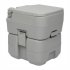  US Direct  20l Flush Toilet With Double Outlet Portable Removable Deodorant Leak Proof Water saving Toilet grey