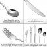  US Direct  20pcs Stainless Steel S525 20 Piece Flatware set Brand Cibeat Primary Color