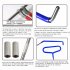  US Direct  22pcs Emergency Tools With Storage Bag Portable Stainless Steel Expansion Tool For Car Door Opening blue